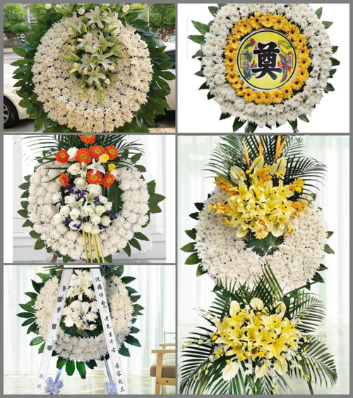 安徽池州市贵池区秋江街道幸福村花圈速递